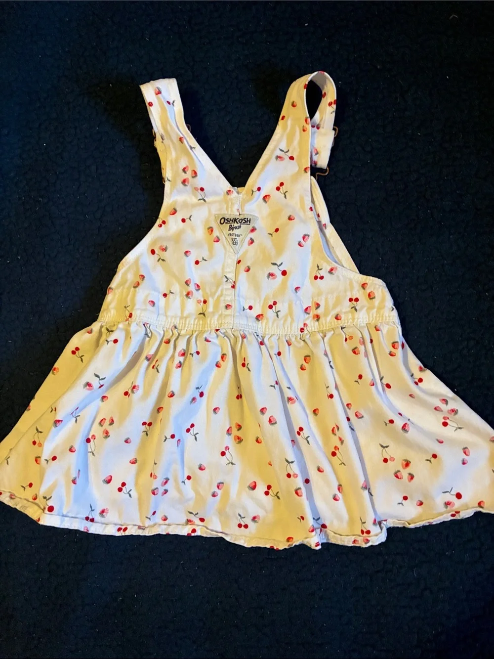 OshKosh B'gosh white Dress with Red Cherry Print
